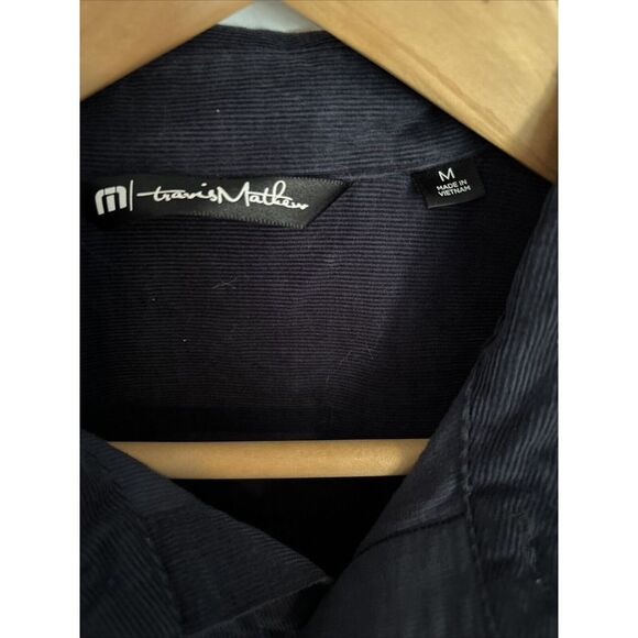 Travis Mathew Men's Button Up Shirt, Size M, cotton feels like Corduroy - Picture 2 of 2